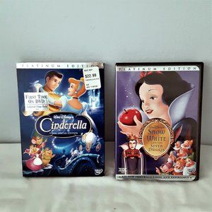 Disney's Cinderella & Snow White Platinum Edition DVD's
